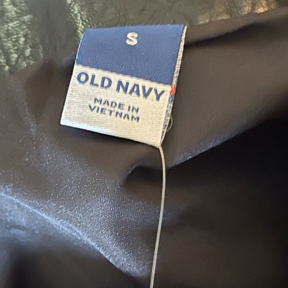 NWT Old Navy high waist Heritage Mini Black Jack Faux Leather Mini Skirt - Picture 7 of 11